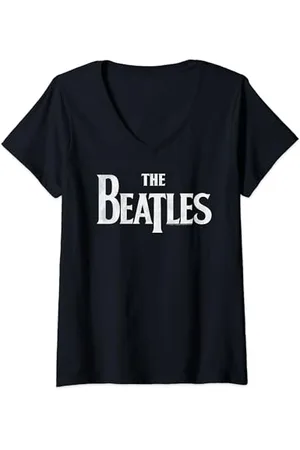The Beatles Das Beatles-Logo T-Shirt mit V-Ausschnitt