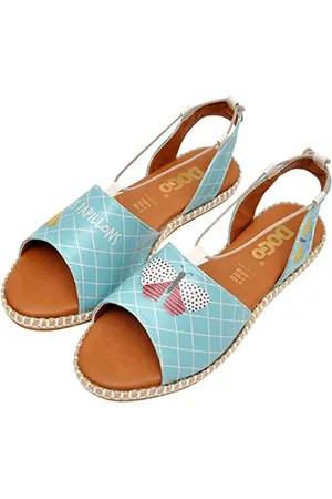 Dogo Damen Hazel Sandalen Hazel - Les Papillons Vegane Damen Sommer Sandalen 38
