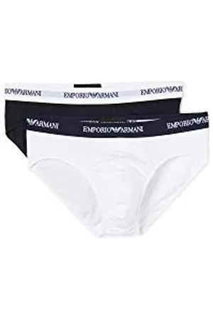 Emporio Armani Herren 111321cc717 Slip, Mehrfarbig ( Bianko / Marine 10410 ) , S EU