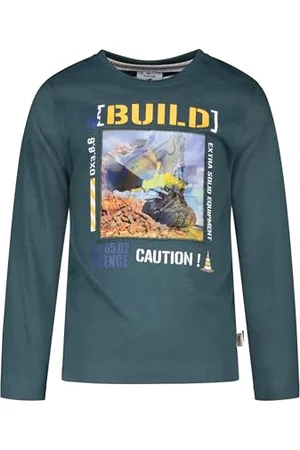 Salt & Pepper Jungen Longsleeve mit Bagger Hologramm Motiv