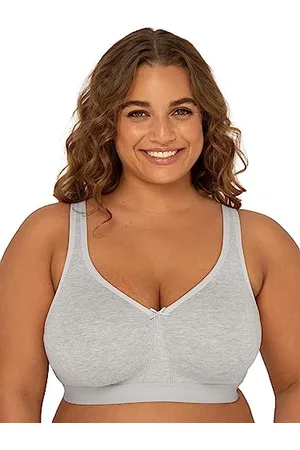 Fruit Of The Loom Damen Plus Size Wireless Cotton Bra BH mit voller Abdeckung, Undurchsichtige, , 105D