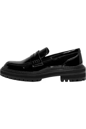 ONLY Damen Onlbeth-3 Pu Loafer-Noos Slipper, Black, 36 EU
