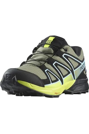 Salomon Speedcross Clima wasserdichte Unisex Kinder-Multisportschuhe, Outdoor-bereit, Grip, Praktischer Komfort, Deep Lichen Green, 32