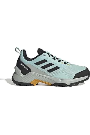adidas Damen Eastrail 2.0 Hiking Shoes Wanderschuhe, Aqua/Wonder Silver/preloved Yellow, 40 2/3 EU