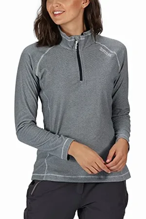 Regatta Damen Montes Leichter halber Reißverschluss Mini Stripe Microfleece, , EU 36