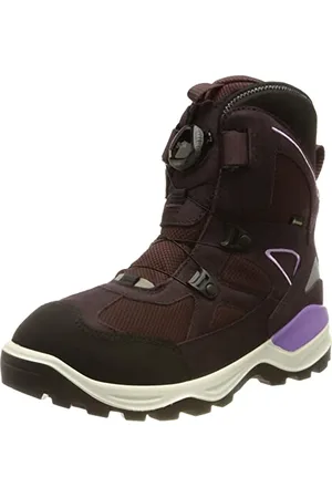 Ecco Jungen Snow Mountain Schneestiefel, Black/fig/fig, 34 EU