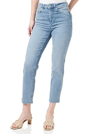 Pieces® Damen Pcdelly Straight Hw Cr Lb124-ba Noos Bc, , XS