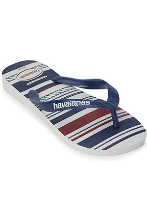 Havaianas – Top Nautical, bequeme, leichte und vielseitige Flip-Flops, Design im Marinestil, breite Riemen, Herren