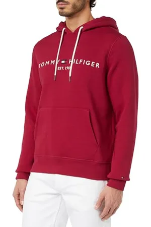 Tommy Hilfiger Herren Hoodie Tommy Logo Hoody mit Kapuze, , XS