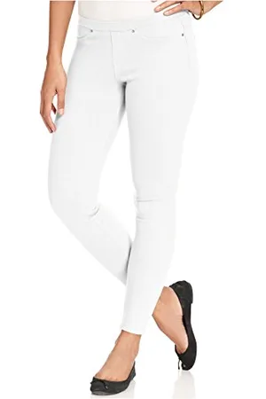 HUE Damen Einfarbige Original Jeanz Denim-Leggings Strumpfwaren, , M