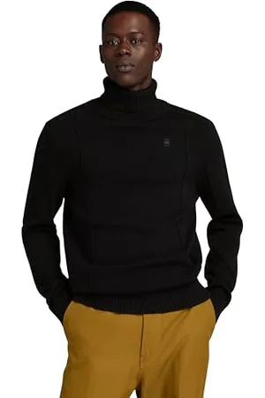 G-Star RAW Herren Structure Turtle Knitted Pullover, , L
