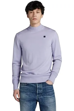 G-Star RAW Herren Premium Core Mock Knitted Pullover, , L