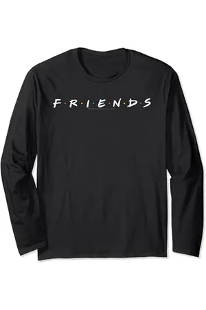 Friends Logo White Langarmshirt
