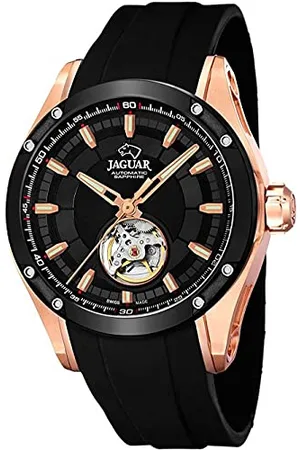 Jaguar Uhrenmodell J814 / 1 aus der AUTOMATICO-Kollektion, 45 mm Gehäuse mit schwarzem Kautschukarmband für Herren J814/1