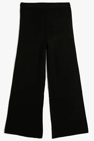 Koton Girls Basic Flared Trousers Elastic Waist