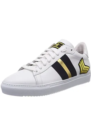 Stokton Damen Sneaker, Mehrfarbig (White/Navy/Gold)