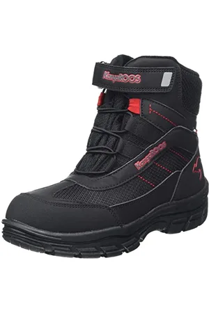 KangaROOS K-Leno Denali RTX Stiefel, Jet Black/Fiery red, 30 EU