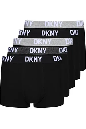 DKNY Herren-Boxershorts in | Hochwertiger, superweicher Baumwollmischung-Stoff mit elastischem Nylonbund | Bequeme und Dehnbare Unterwäsche - Packung mit 5 Stück.