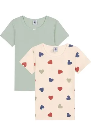 Petit Bateau A0BC6 Kurzarm-T-Shirts Mädchen 2 Jahre