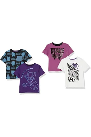 Amazon Disney | Marvel | Star Wars Jungen Kurzärmlige T-Shirts (zuvor Spotted Zebra), 4er-Pack, , 9 Jahre