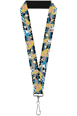 Buckle Buckle Down Unisex-Erwachsene Lanyard-1.0-Alice In Wonderland Poses/Clock/Bottle Diamo Schlsselanhnger, , Einheitsgröße
