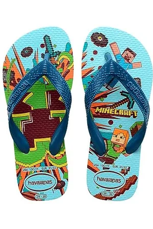 Havaianas Kids Minecraft , Flipflop, WHITE/BLUE COMFY
