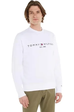 Tommy Hilfiger Herren Sweatshirt Tommy Logo Sweatshirt ohne Kapuze, , XL