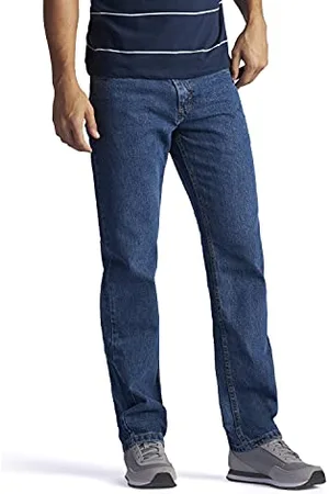 Lee Herren-Jeans mit geradem Bein, Mittel-Stonewashed, 30W / 30L