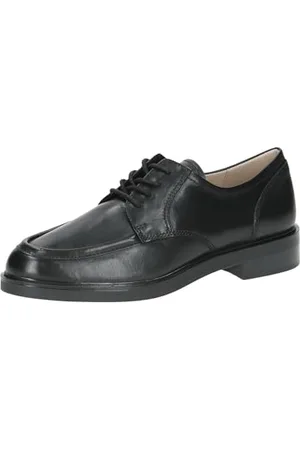 Caprice Damen Schnürschuhe aus Leder Elegant, Schwarz , 37 EU