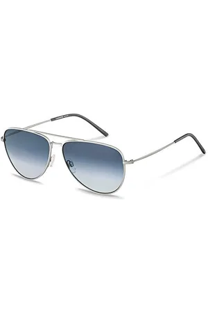Rodenstock Herren leichte Sonnenbrille im Retro-Look mit Edelstahlgestell