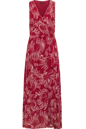 Faina Damen Maxikleid mit Allover-Print, , M
