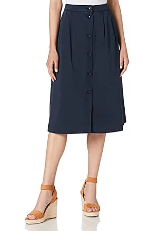Tommy Hilfiger Damen Co Modern Chino Midirock, Wüstenhimmel, 32