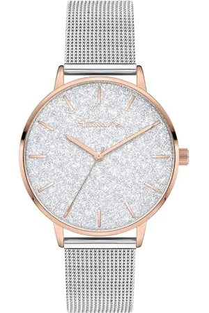 Tamaris Damen Analog Quarz Uhr mit Edelstahl Armband TT-0194-MQ