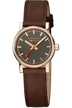 Mondaine Damen Analog Quarz Uhr mit Leder Armband MSE30112LG