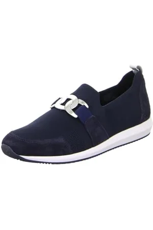 ARA Damen LISSABON Slipper, BLAU,Silber, 36 EU
