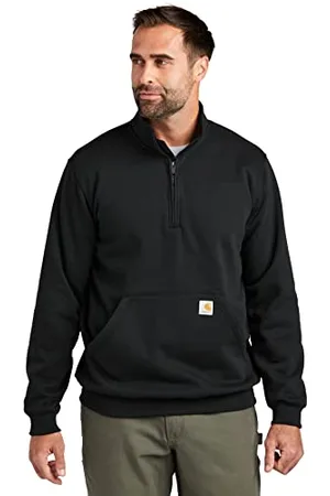 Carhartt Herren Loose Fit Midweight Quarter Zip Mock Neck Sweatshirt, , XL EU