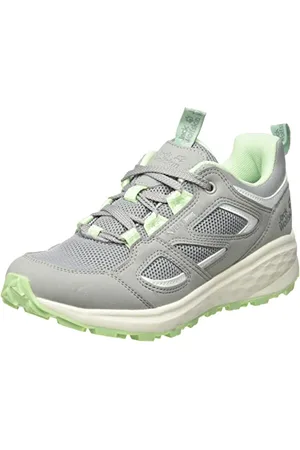 Jack Wolfskin Damen Vojo 3 Vent Low W Sneaker, Grey/Light Green, 40.5 EU