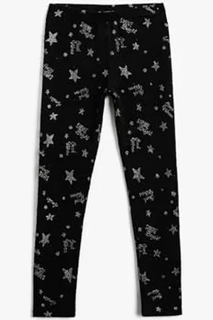 Koton Mädchen Star Printed Leggings, , 6-7 Jahre EU