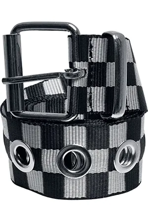 Urban classics Unisex TB5138-Checker Belt with Eyelets Gürtel, , S/M