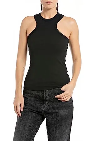 Replay Damen Top mit Stretch, (Schwarz), XXS