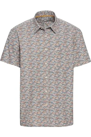 Camel Active Herren Kurzarmhemd mit Allover-Print Menswear-M