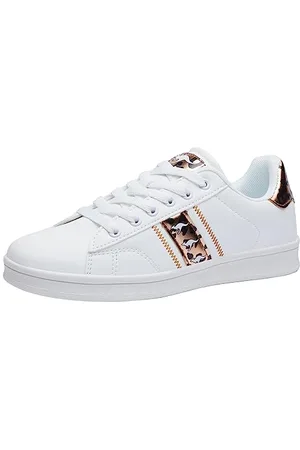 KangaROOS Damen K-Ten Base Sneaker, White/Leo, 37 EU