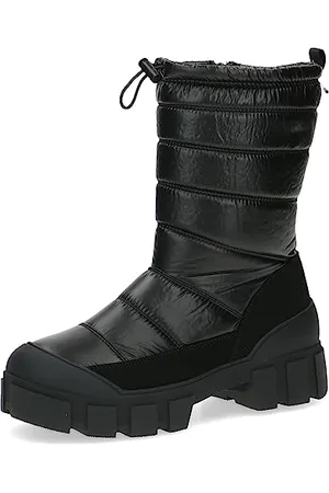 Caprice Damen Winterstiefel mit Absatz Climotion Wasserabweisend Gefüttert Weite G Vegan, Schwarz , 39 EU