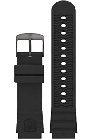 Luminox Uhrenarmband FPX.2201.20B.1.K - 22mm Schwarzes PU Ersatzarmband mit Edelstahl Dornschließe für 0320 0321 0325