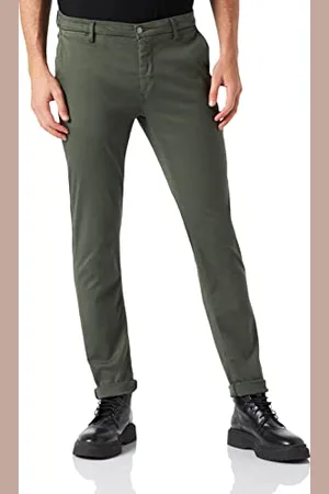 Replay Herren Chino Zeumar Slim-Fit Hyperflex X-Lite mit Stretch, (Grün), 38W / 34L