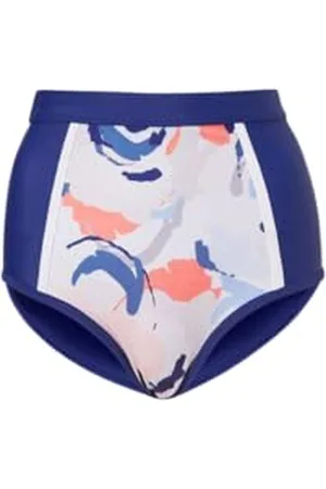 Mf Next Com Sea® Damen-Bikini-Slip mit hoher Taille, ökologisch nachhaltiges Gewebe aus recyceltem Polyamid und Elastan, ideal zum Schwimmen, Surfen, andere Wassersportarten, vielseitiges Design passt Sich