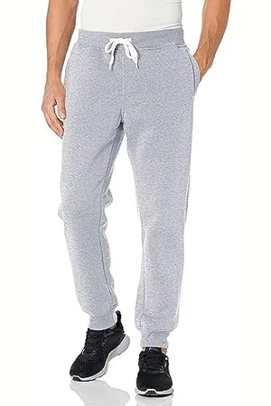 Southpole Herren Basic Active Fleece-Jogginghose, reguläre und große Größen Trainingshose, Hgy, S