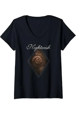 Nightwish Damen Endless Forms Most Beautiful (Titelbild + Logo + Tracklist) T-Shirt mit V-Ausschnitt