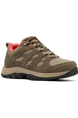 Columbia Redmond III WP wasserdichte Wanderschuhe für Damen, Braun (Pebble x Red Coral), 36.5 EU