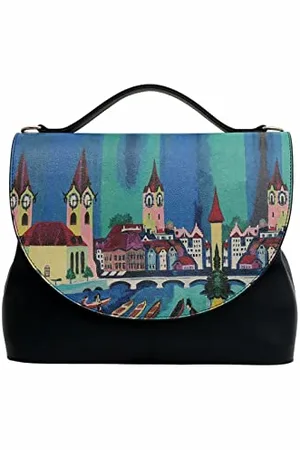 Dogo Vegane Damen Schultertaschen Umhängetaschen Handy Bag - Prague Nights